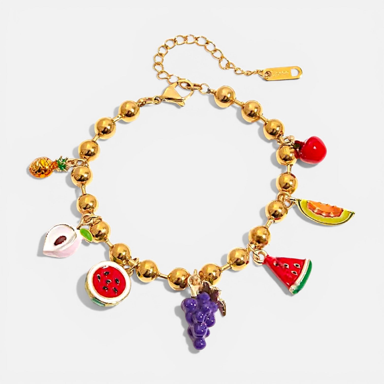 Fruit Medley Charm Bracelet
