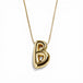 Aria | Bubble Initial Letter Pendant Necklace with Crystal Pavé Finish