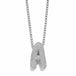 Aria | Bubble Initial Letter Pendant Necklace with Crystal Pavé Finish