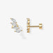 Marquise Drop Flat Back Stud Earrings
