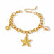 Luna | Charm Bracelet with Starfish, Shell & Cowrie Charms