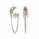 Solvique Link Chain Hoop Earrings