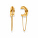 Solvique Link Chain Hoop Earrings