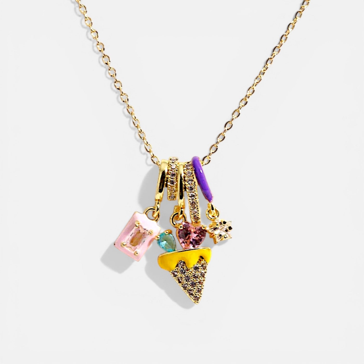 Candy Drip Ice Cream Necklace