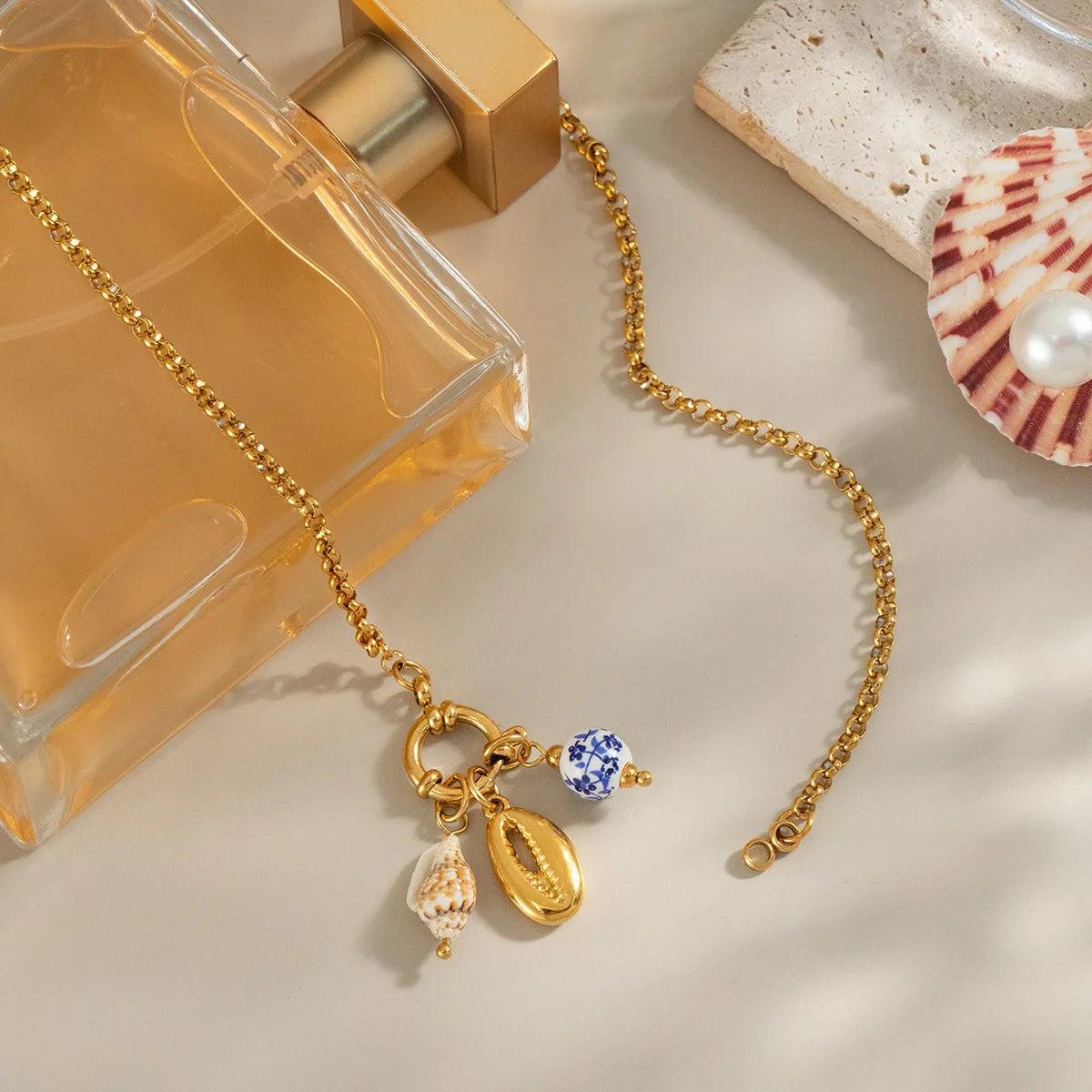 Tidehaven Conch Charm Necklace