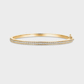 Gold Diamond Bangle Bracelet